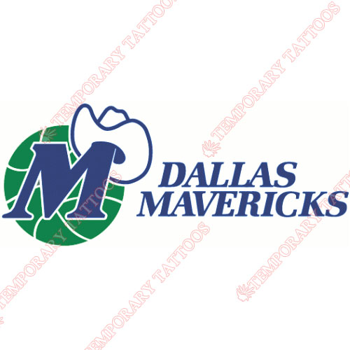 Dallas Mavericks Customize Temporary Tattoos Stickers NO.970